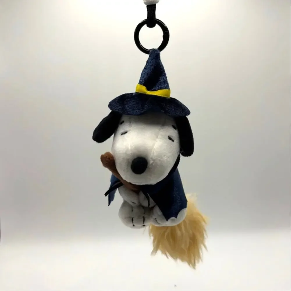 Peanuts x Youmai Trick Party Halloween Snoopy Plush Pendant - Broom Trick, New